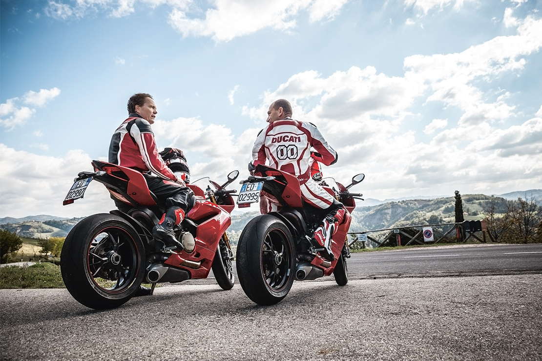 Dr. Wolfgang Eckelt mit Claudio Domenicali, CEO, Ducati